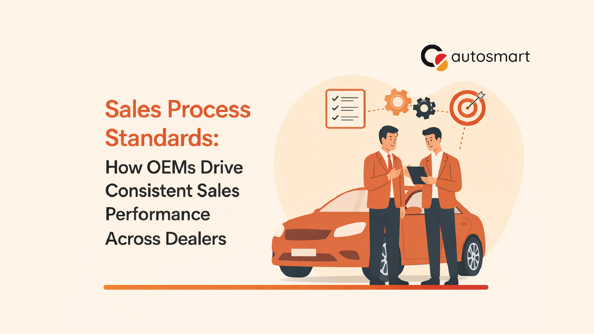 Sales process standards in automotive dealer network with audit and compliance checks